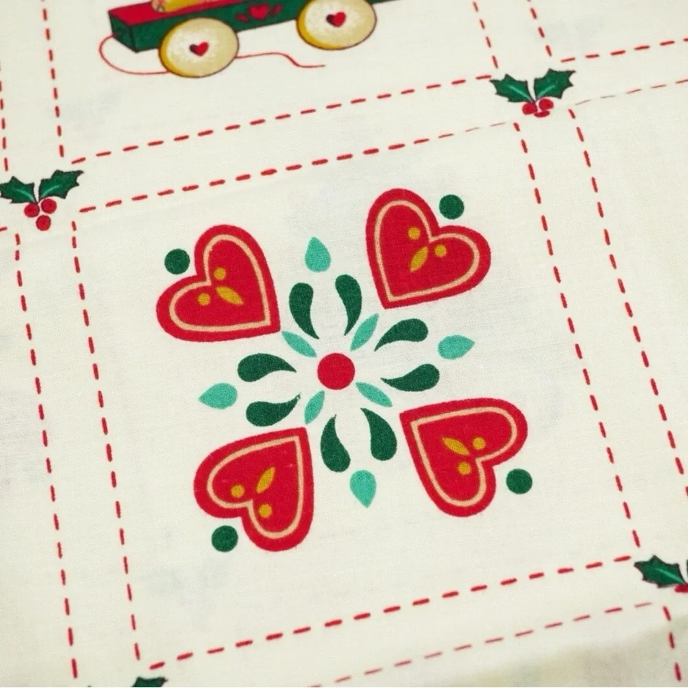 Vintage Christmas Quilt 40x48”in Noel Folk Art Toys Country Classics by Ameritex